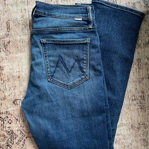 Mother Denim Mid Rise Dazzler Ankle